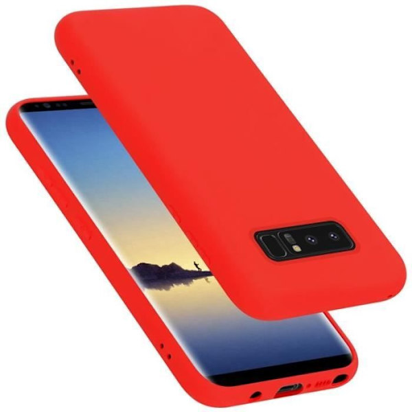 Telefonfodral - CADORABO - Samsung Galaxy NOTE 8 - Silikon TPU - Röd - Tunn och lätt design Röd