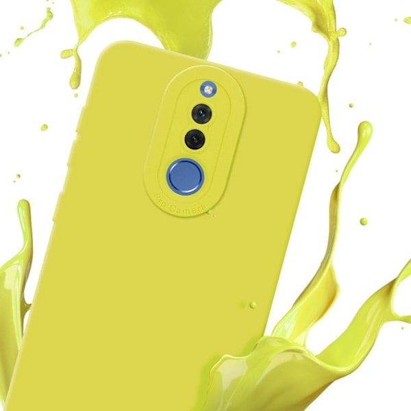 Skyddsfodral för Huawei MATE 10 LITE i FLUID GUL Silikon TPU flexibel Fodral Etui Täcka Skydd Gul