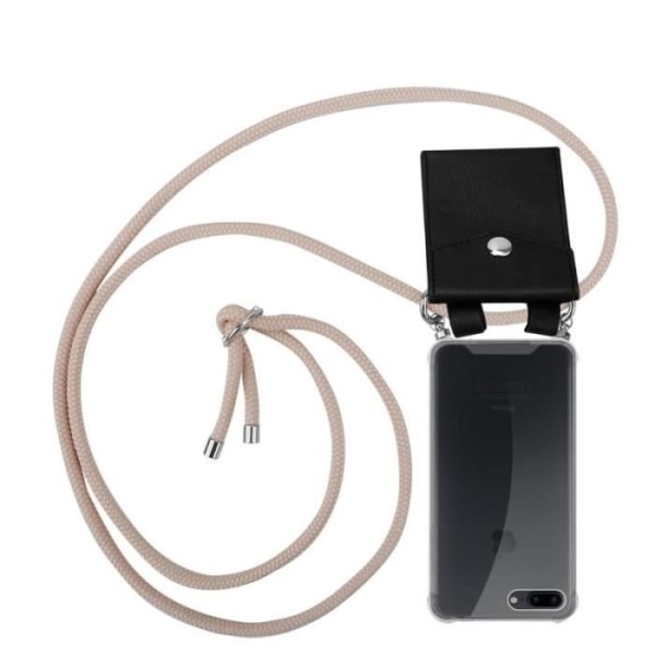 Cadorabo Mobiltelefonkedja för Apple iPhone 8 PLUS / 7 PLUS / 7S PLUS fodral - i Rose TPU Silver