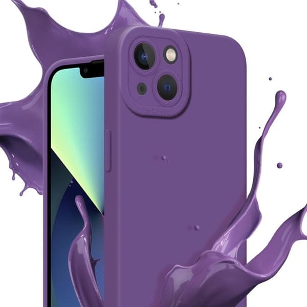 Skyddsfodral för iPhone 14 i FLUID VIOLET MAT Stötsäker Violett