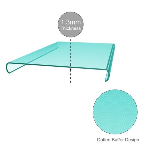 Transparent stötsäker silikonfodral för ZTE Blade S7 Blå