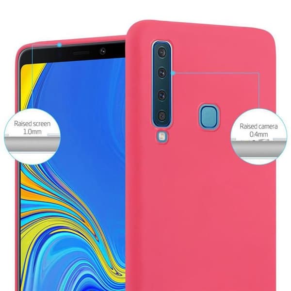 Skyddsfodral för Samsung Galaxy A9 2018 CANDY RÖD Stötsäker Silikon Röd
