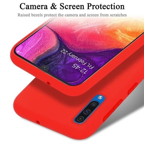 Telefonfodral - CADORABO - Samsung Galaxy A50/A50S/A30S - Silikon TPU - Röd - Optimal skydd Röd