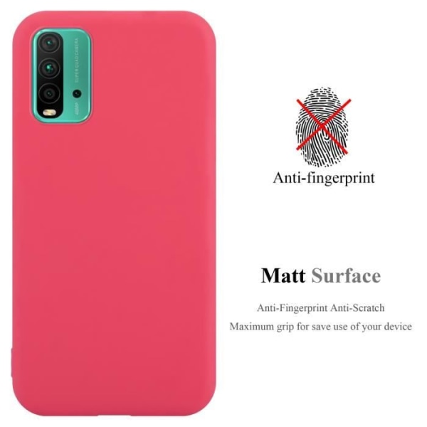 Fodral till Xiaomi RedMi 9T / POCO M3 Fodral i CANDY RED Fodral Skydd Silikon TPU Fodral