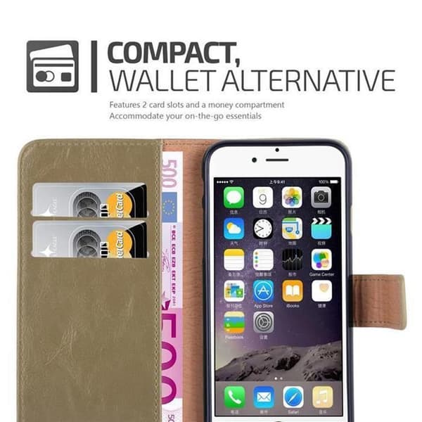 Skal för iPhone 6 PLUS / 6S PLUS i MARRONE CAPPUCINO Skyddsskal brun