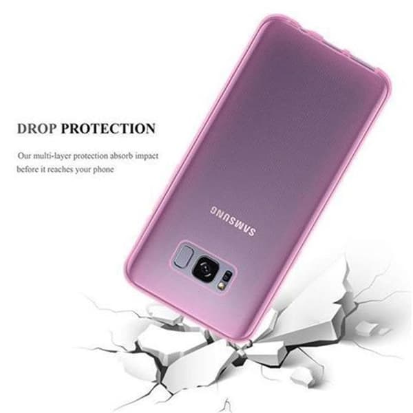 Transparent stötsäker silikonfodral för Samsung Galaxy S8 PLUS Ros