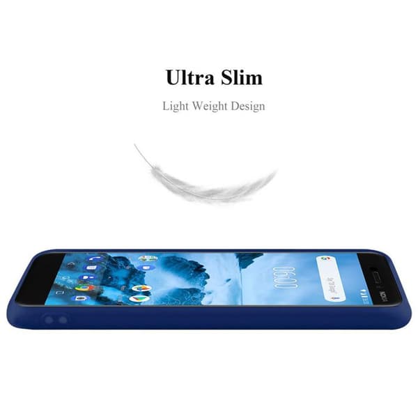 Skyddsfodral för Nokia 6.1 CANDY MÖRKBLEU Stötsäker Silikon Blå