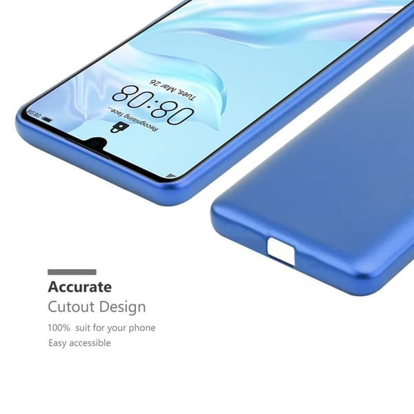 Skyddsfodral för Huawei P30 Skyddsfodral i MATTE METALLBLÅ Design Blå