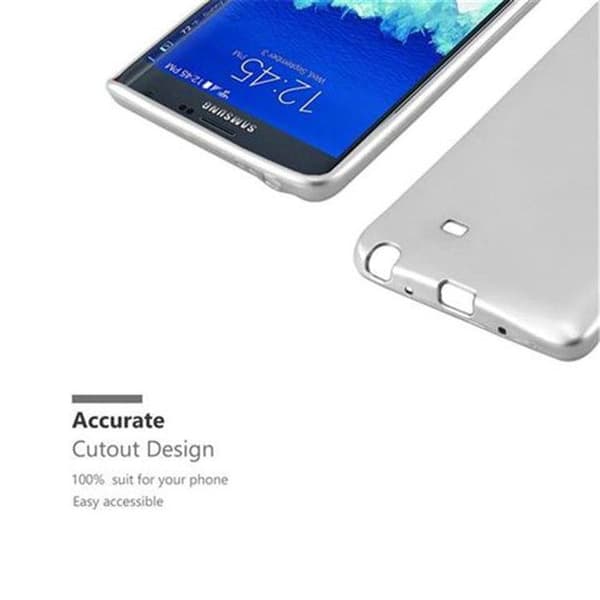 Skyddsfodral för Samsung Galaxy NOTE EDGE Skyddsfodral i MATTSILVER Metallic Design Grå