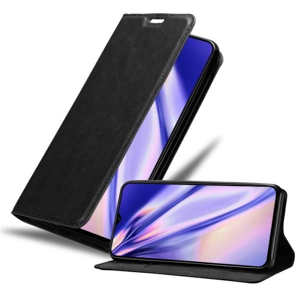 Fodral till Samsung Galaxy M30 / A40s i NIGHT BLACK Cadorabo Cover Protection magnetisk stängning