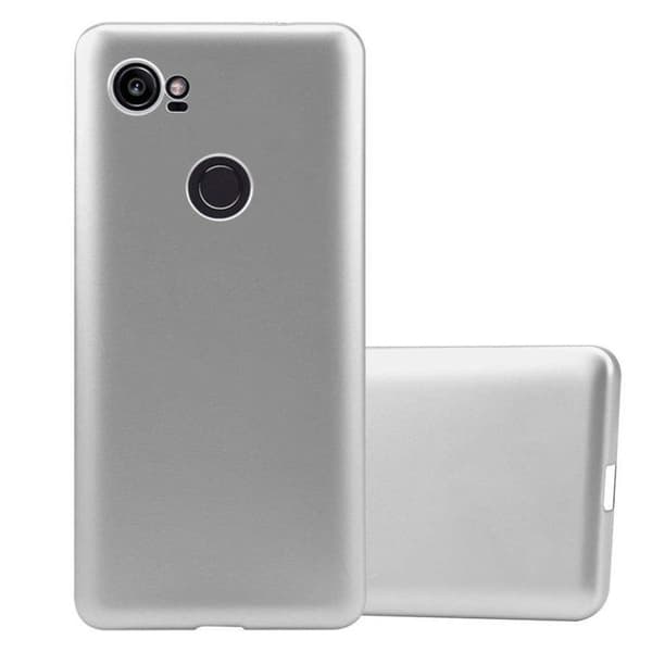 Skyddsskal för Google PIXEL 2 XL Skyddsskal i MATTSILVER Metallic Design Grå