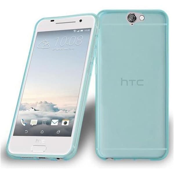 Skyddsfodral för HTC ONE A9 Transparent Silikon Etui Case Cover Blå