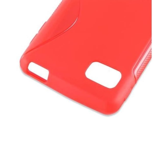 Cadorabo fodral till LG OPTIMUS F3 - i rött - Mjukt TPU silikonskyddsfodral med anti-chock