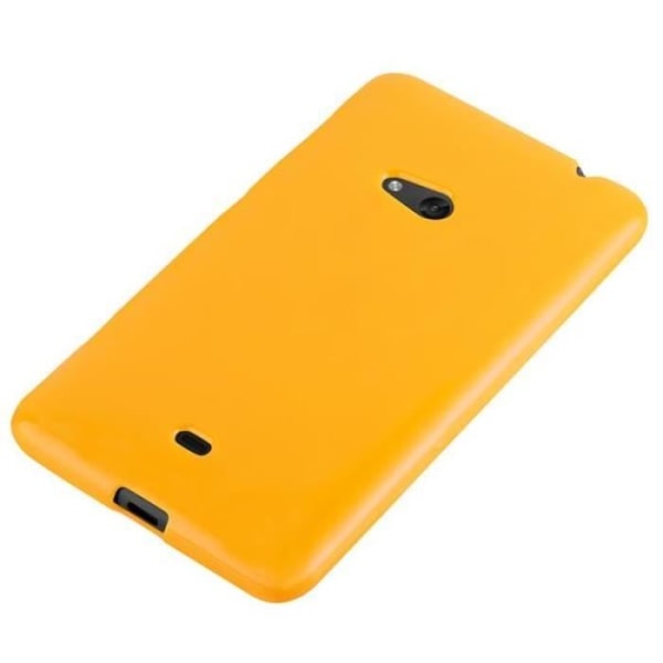 Nokia Lumia 625 JELLY YELLOW Fodral Cadorabo DESIGN JELLY TPU Silikonskyddsfodral Cover Ultra Slim Bumper