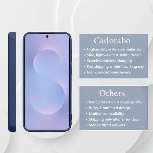 Skyddande skal för Samsung Galaxy S25 Edge, stötabsorberande i LIQUID BLUE Blå