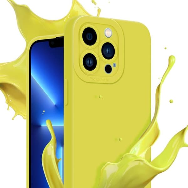 Skyddsfodral för iPhone 12 PRO MAX i FLUID GUL Stötsäker Gul
