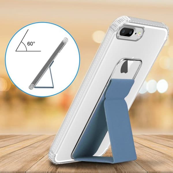 Skal för iPhone 7 PLUS / 7S PLUS / 8 PLUS LJUST BLÅ med stöd och ställfunktion Blå