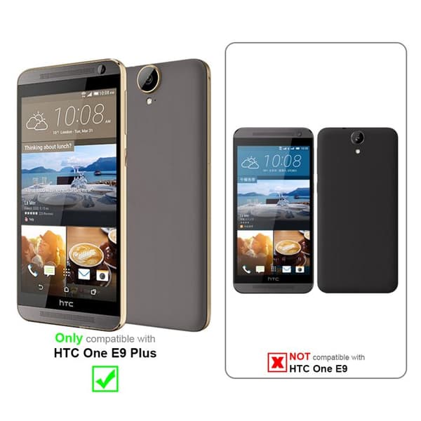 Skal för HTC ONE E9 PLUS i SEMI TRANSPARENT Vit