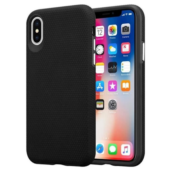 Cadorabo Fodral till Apple iPhone X - XS i DAHLIA SVART