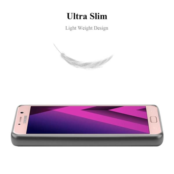 Skyddsfodral för Samsung Galaxy A7 2017 Skyddsfodral i MATTS GRÅ METALLISK design Grå