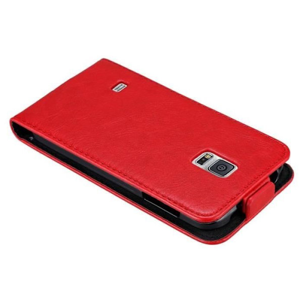 Cadorabo Skal för Samsung Galaxy S5 MINI - S5 MINI DUOS i ÄPPLE RÖD