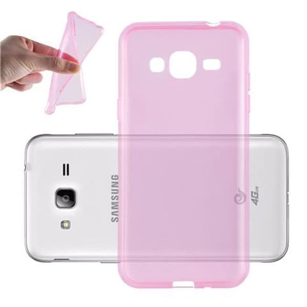 Transparent stötsäker silikonfodral för Samsung Galaxy J3 2016 Ros