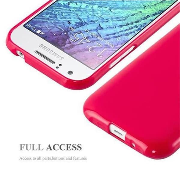 Skyddsfodral för Samsung Galaxy J1 2015 JELLY RÖD Röd