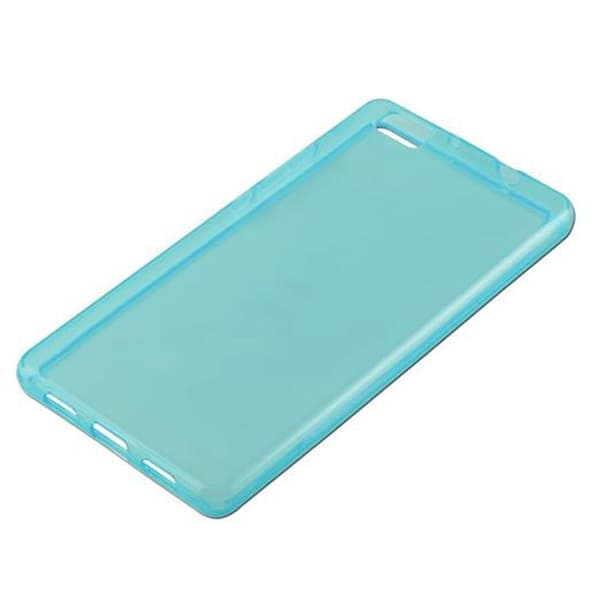 Transparent stötsäker silikonfodral för Huawei P8 LITE 2015 Blå