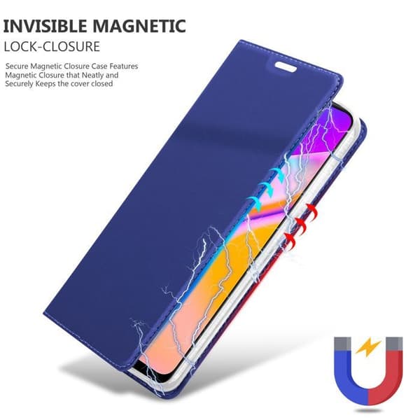 Flip-fodral för Oppo A94 5G i MÖRKBLAU CLASSY Plånbok Stötsäker Blå