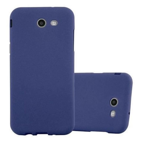 Samsung Galaxy J5 2017 (7) fodral i USA-version i DARK BLUE FROST av Cadorabo (FROST-design) Ultra Soft Silicone Gel TPU-fodral MÖRKBLÅ FROST