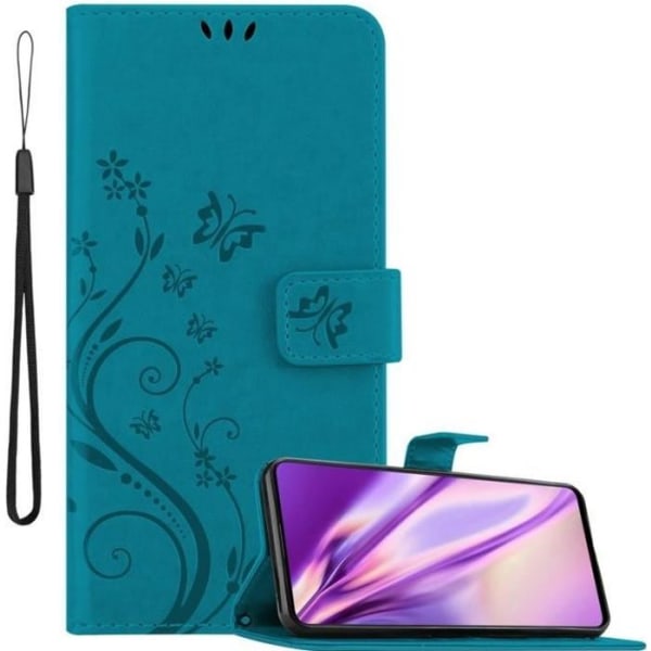 Cadorabo Fodral till Samsung Galaxy A51 i blått - blommönster