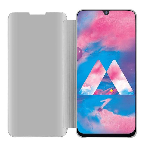 Samsung Galaxy M30/A40s AGATE SILVER Clear View-fodral 360-graders spegelskydd Silver agat