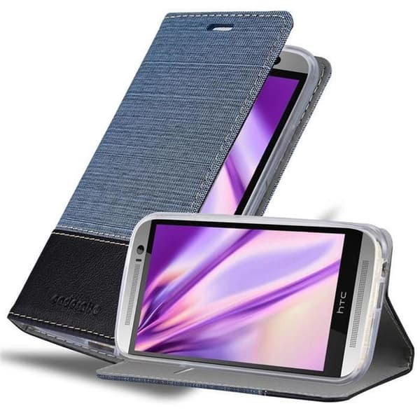 Skyddsfodral för HTC ONE M8 i BLÅ SVART Stötsäker Etui Blå