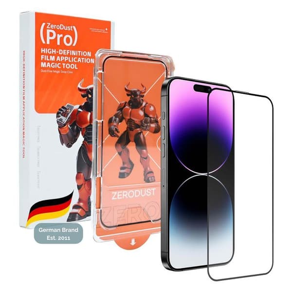 Härdat glas för iPhone 14 PRO MAX Skärmskydd Vit
