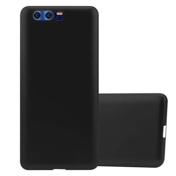 Fodral för Honor 9 i METALLIC BLACK Cadorabo Cover Protection silikon TPU flexibelt fodral matt