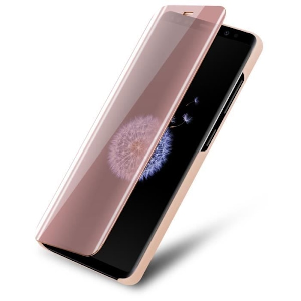 Coque - CADORABO - Samsung Galaxy S9 PLUS - KUNZIT ROSE - Skydd spegel 360° - Ställfunktion Rosa
