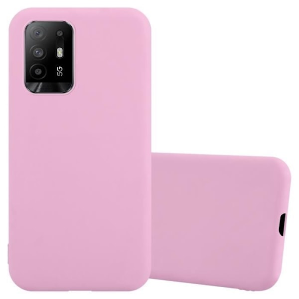 Coque - CADORABO - Oppo A94 5G - Candy Rose Vif - Skydd i silikon TPU - Trendig design Candy Hot Pink
