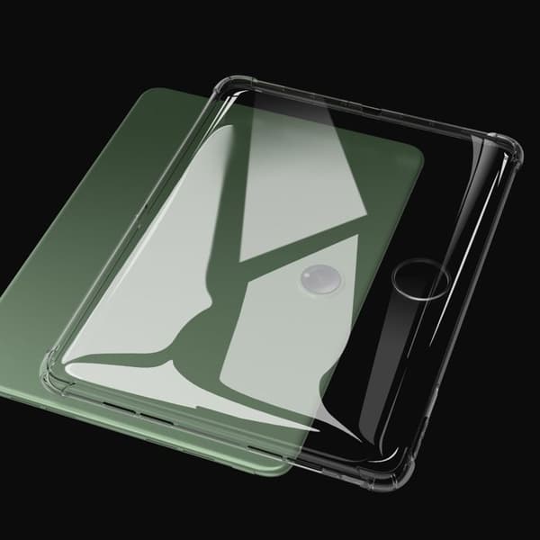 Transparent stötsäker silikonfodral för OnePlus Pad 2 Vit