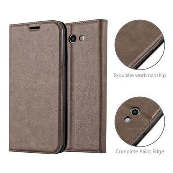 Etui för Samsung Galaxy J7 2017 US Version Fodral i MÖRK BRUN brun