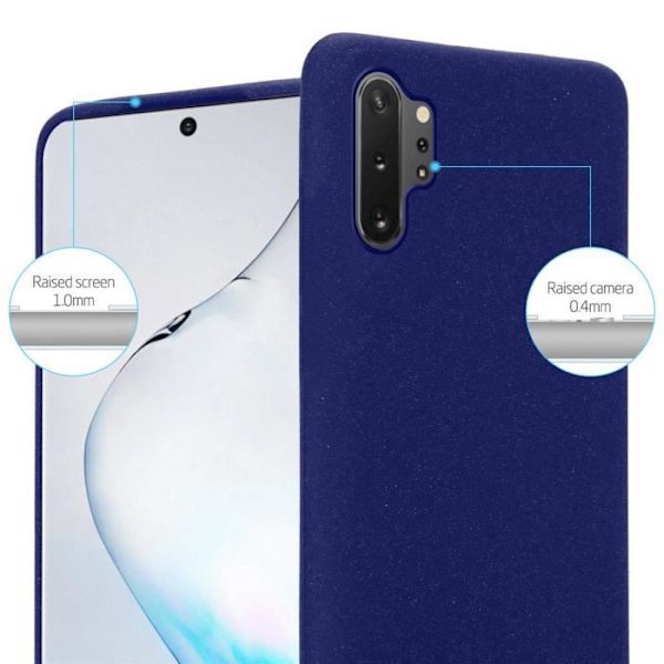 Skal till Samsung Galaxy NOTE 10 PLUS Fodral i FROST DARK BLUE Fodral Fodral Skyddande Silikon TPU Fodral Frost mörkblå