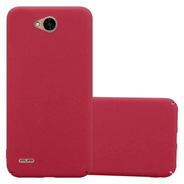 Fodral till LG X POWER 2 i FROSTY RED Hard Case Cover Cadorabo Cover Protection i frostad look Cover