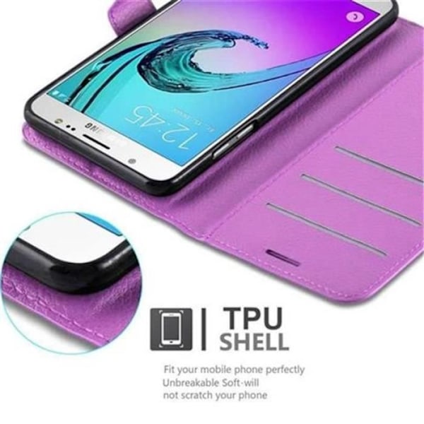 Coque - Cadorabo - Galaxy J5 2016 - Similicuir - Lila - Magnetiskt skydd Lila
