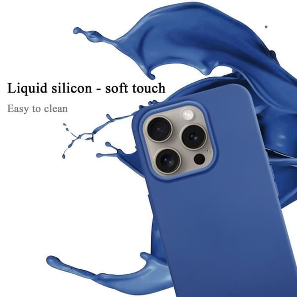 Skal för iPhone 16 PRO MAX Stötabsorberande i LIQUID BLUE Blå