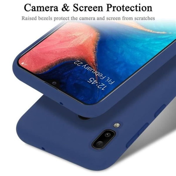 Cadorabo skal för Samsung Galaxy A20/A30/M10S - i Blå - Flexibel TPU-silikon Blå