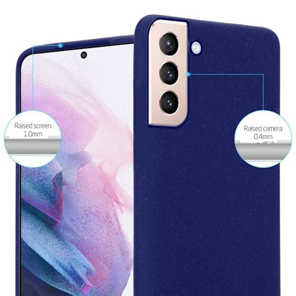 Skal till Samsung Galaxy S21 PLUS Fodral i FROST DARK BLUE Fodral Fodral Skyddande Silikon TPU Fodral Frost mörkblå