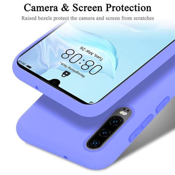 Skyddande stötsäker skal för Huawei P30 i LIQUID LIGHT PURPLE Violett