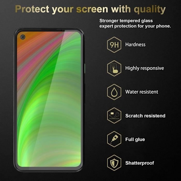 Cadorabo 3x skyddsglas för HTC Desire 20 Pro tillverkat av härdat härdat skärmskydd Transparent