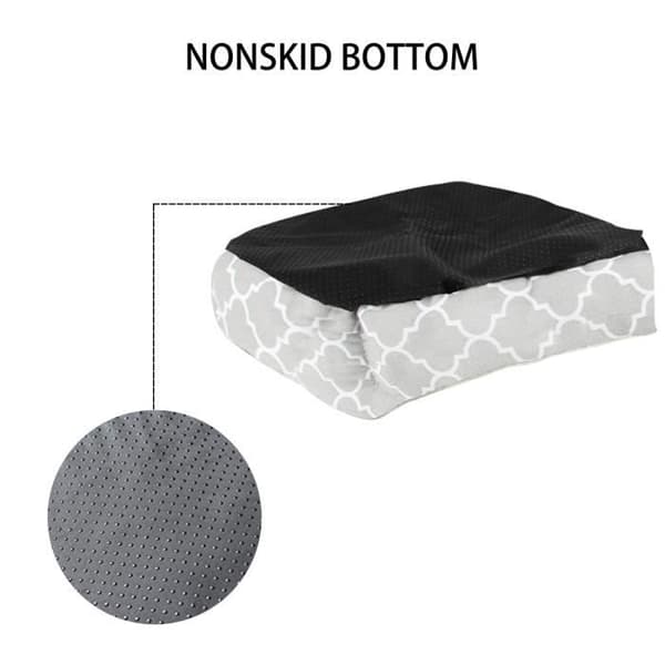 Intirilife Soft Hundkattsäng med Inneransiktskudde i Blå-Grå 57x47 cm