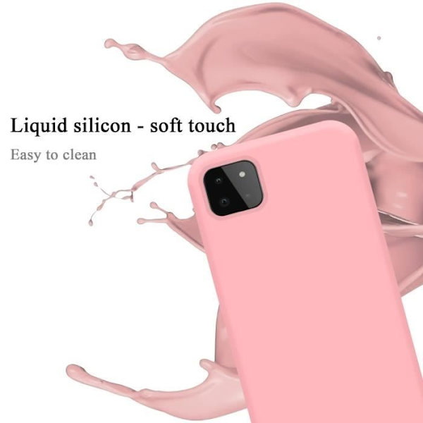 Coque - CADORABO - Samsung Galaxy A22 5G - LIQUID PINK - Silikon TPU - Stötresistent skydd VÄTSKA ROSA
