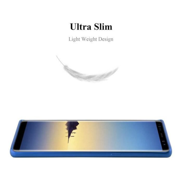 Samsung Galaxy NOTE 8 Fodral i METALLIC BLUE från Cadorabo (METALLIC MATT Design) Ultratunt mjukt silikongel TPU-fodral med